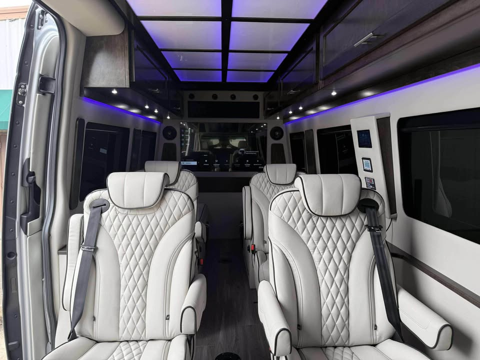 White leather cabin