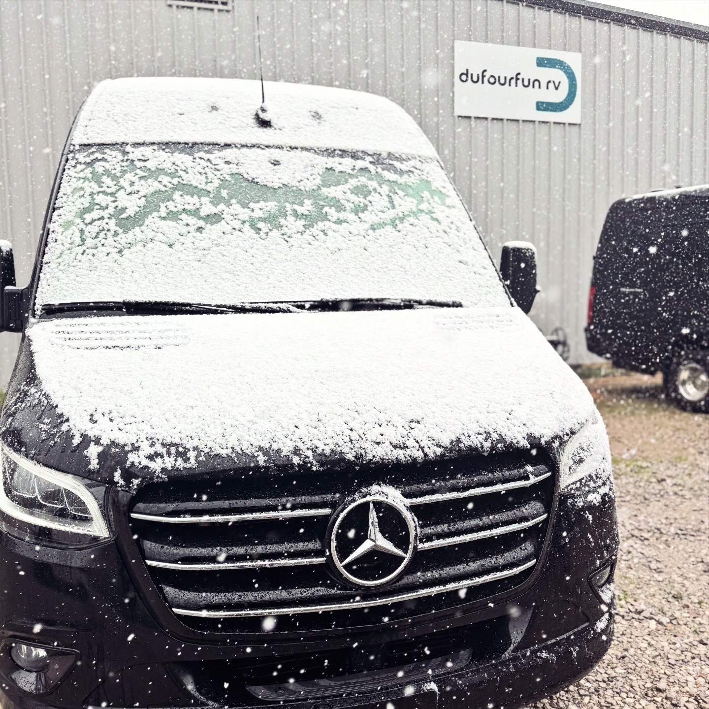 Dufourfun RV Sprinter van in the snow
